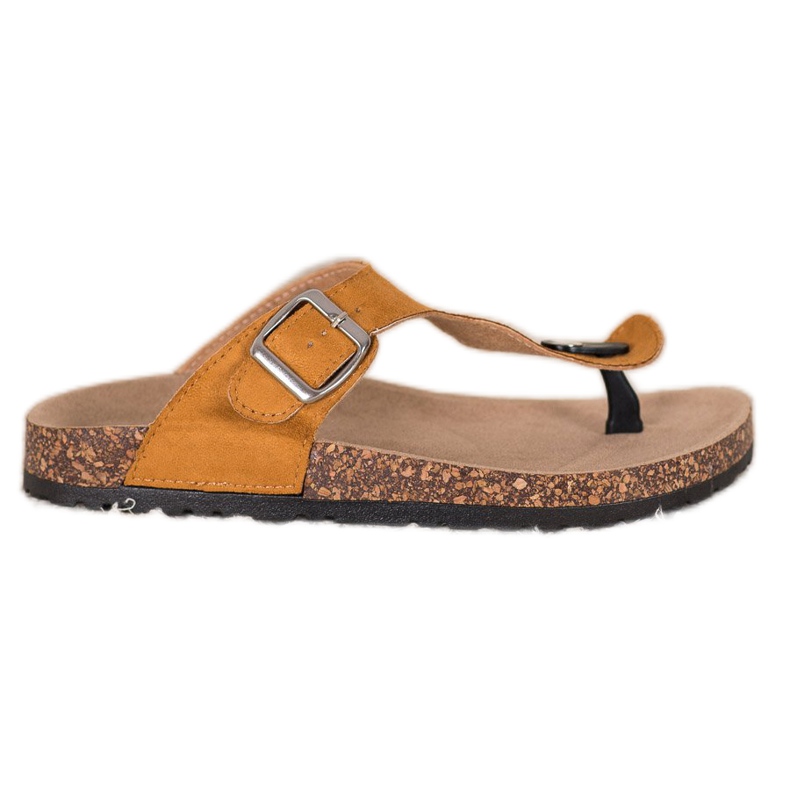 Flip-flops confortabile VINCEZA maro