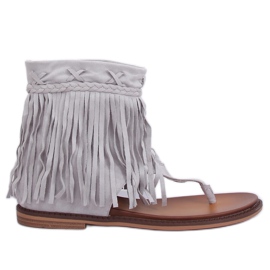 Flip-flops gri cu partea superioară NS129P Gri