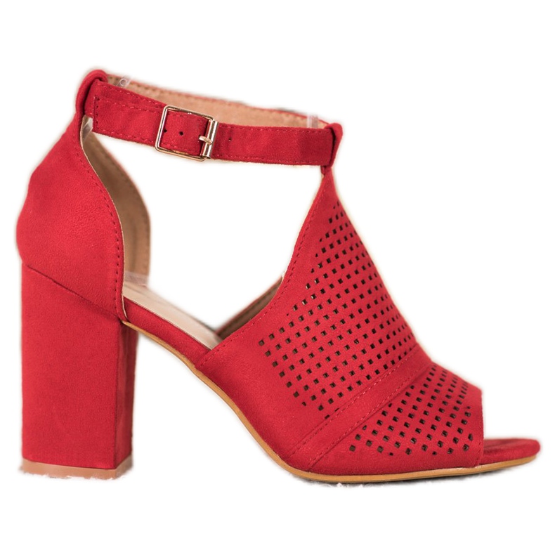 Small Swan Sandale calate elegante roșu Small Swan Sandale calate elegante roșu