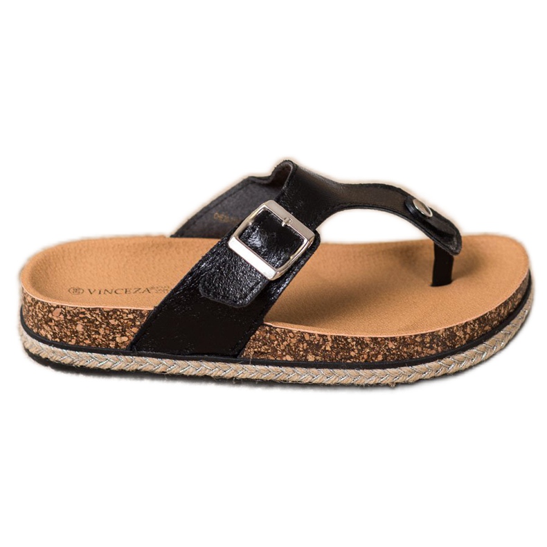 Flip-flops pe platforma VINCEZA negru
