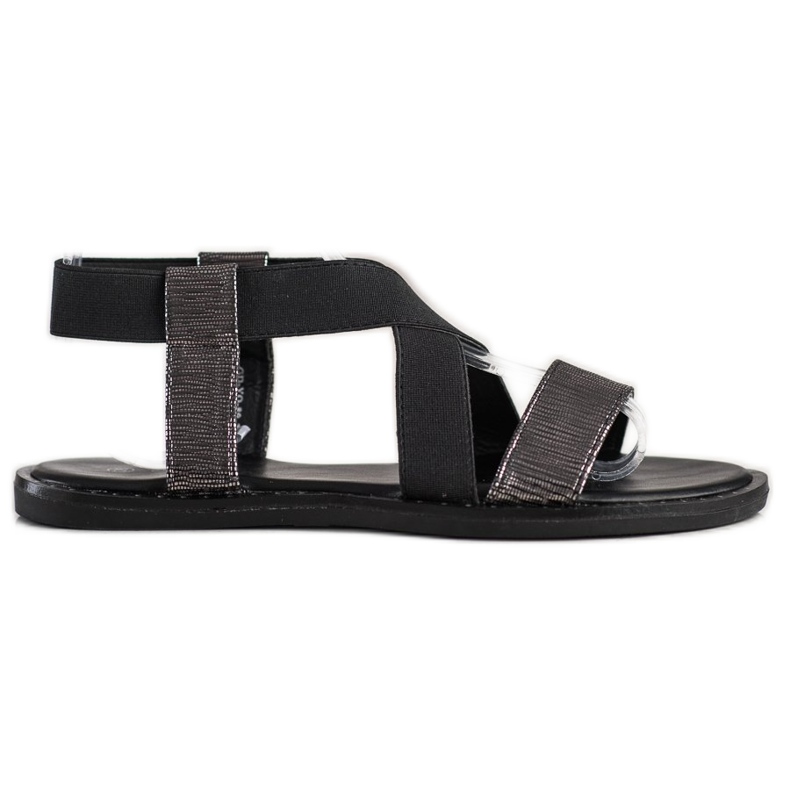 Goodin Sandale negre confortabile negru Goodin Sandale negre confortabile negru