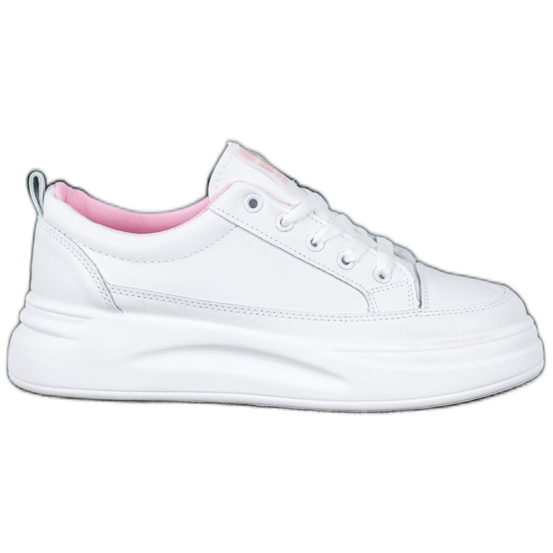 SHELOVET Adidași pe platforma fată drăguță alb