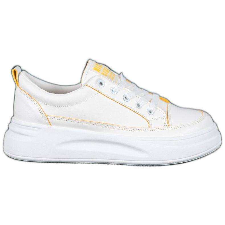 SHELOVET Adidași pe platforma fată drăguță alb