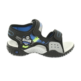 American Club Sandale Insert din piele HL21/20 Negru/Albastru