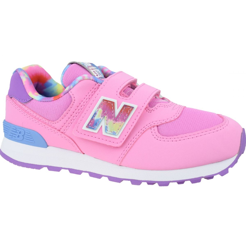 Pantofi New Balance Jr YV574TDP albastru roz