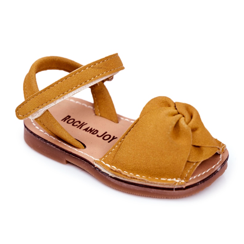 FRROCK Sandale galbene Goofy Velcro pentru copii