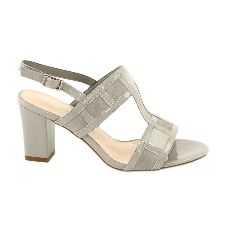 Sandale pe stâlpul lui Sergio Leone SK814 gri pentru gleznă