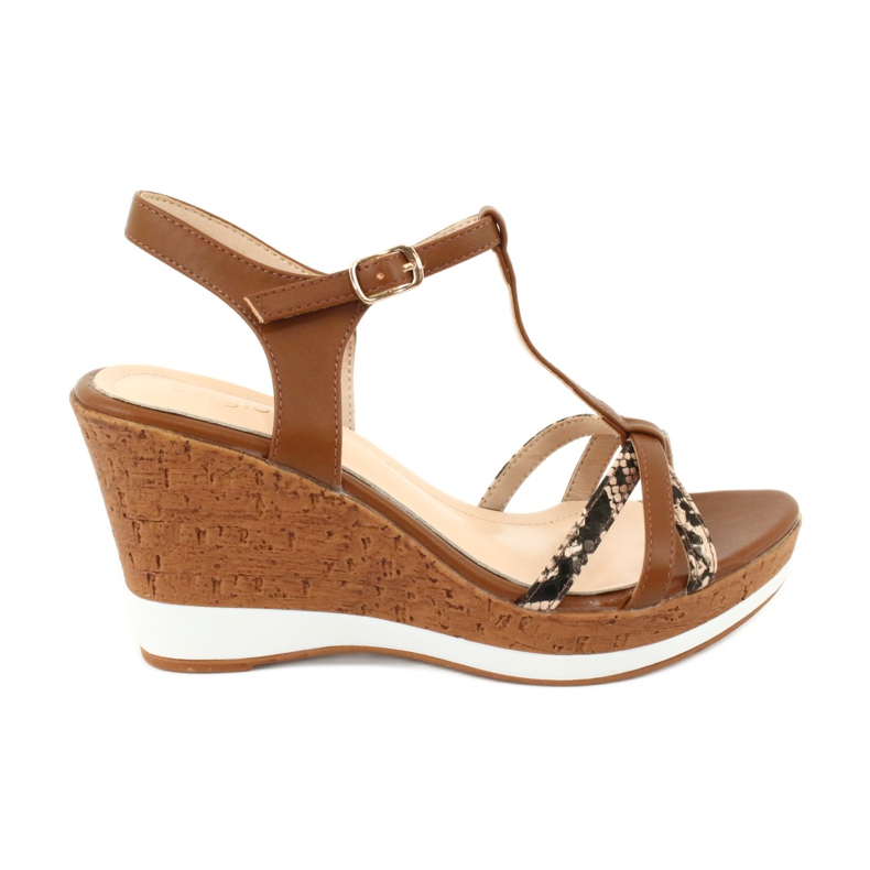 Sandale pe pene Sergio Leone SK308 maro