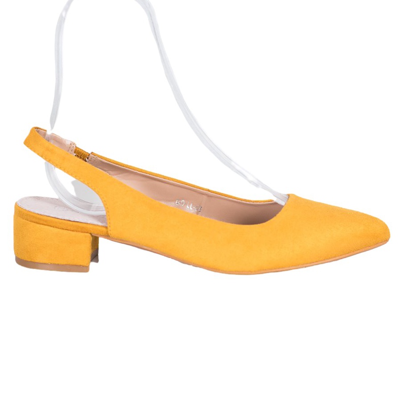 Goodin Pompele cu toc descoperit galben