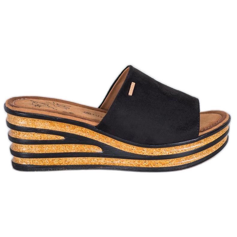 Goodin Papuci cu pană elegantă negru