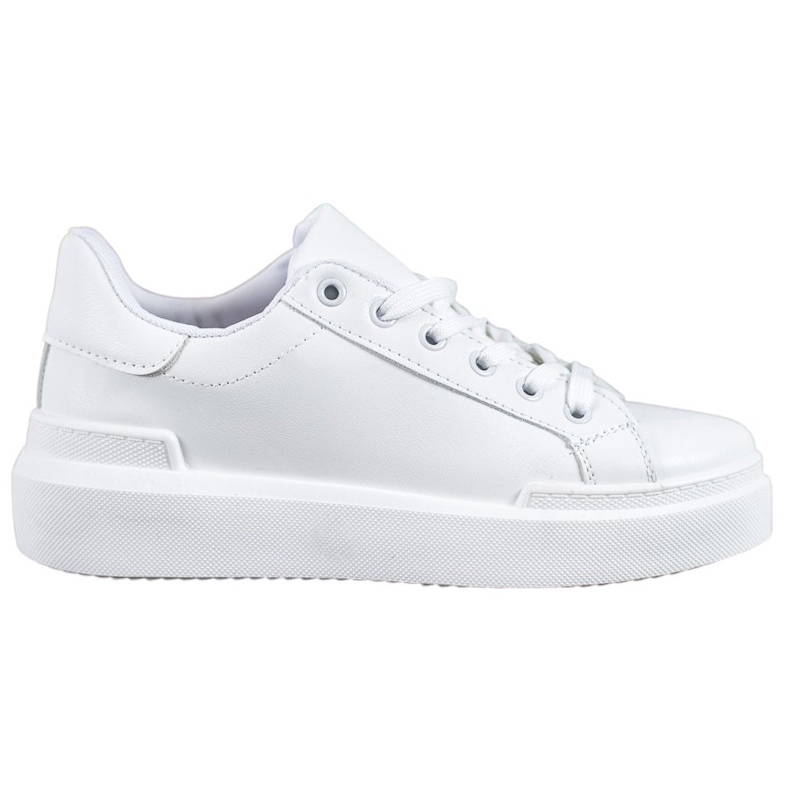 Renda Adidași albi pe platformă