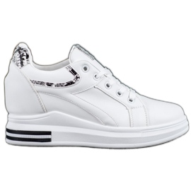 Lovery Adidași cu pană alb Lovery Adidași cu pană alb