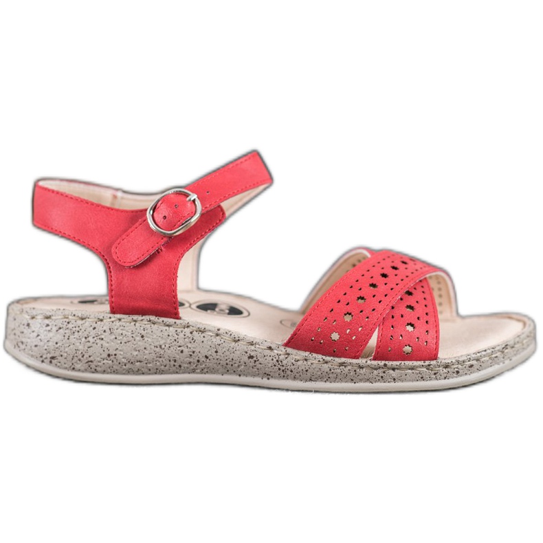 SHELOVET Sandale ușoare pe platformă roșu