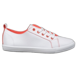 Ideal Shoes Pantofi sport de moda alb