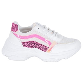Marquiz Adidași cu inserții de neon alb multicolor Marquiz Adidași cu inserții de neon alb multicolor