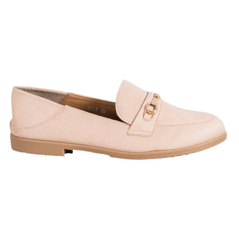 SHELOVET Domnii din piele de căprioară bej