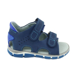 Mazurek Băieți din piele cu albastru bleumarin Velcro 314 Mazurek Băieți din piele cu albastru bleumarin Velcro 314