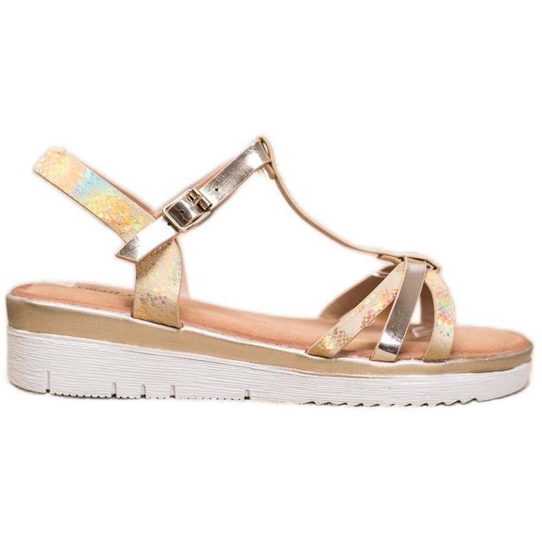 Small Swan Sandale cu efect Holo de aur Small Swan Sandale cu efect Holo de aur