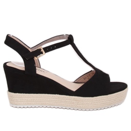 Sandale negre GG-60P negre negru