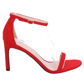 Sandale roșii pe toc înalt NF-31P Roșu roşu