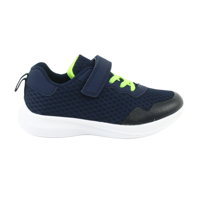 Pantofi sport pentru Velcro Navy Blue/Green News 20Z55-2312 albastru