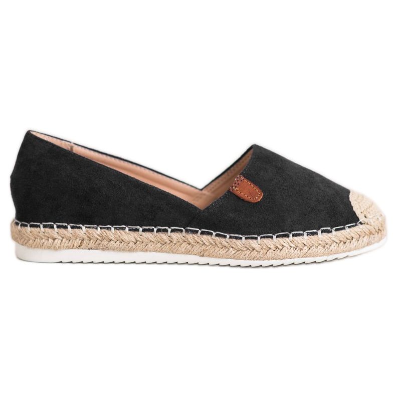 SHELOVET Espadrile clasice negru