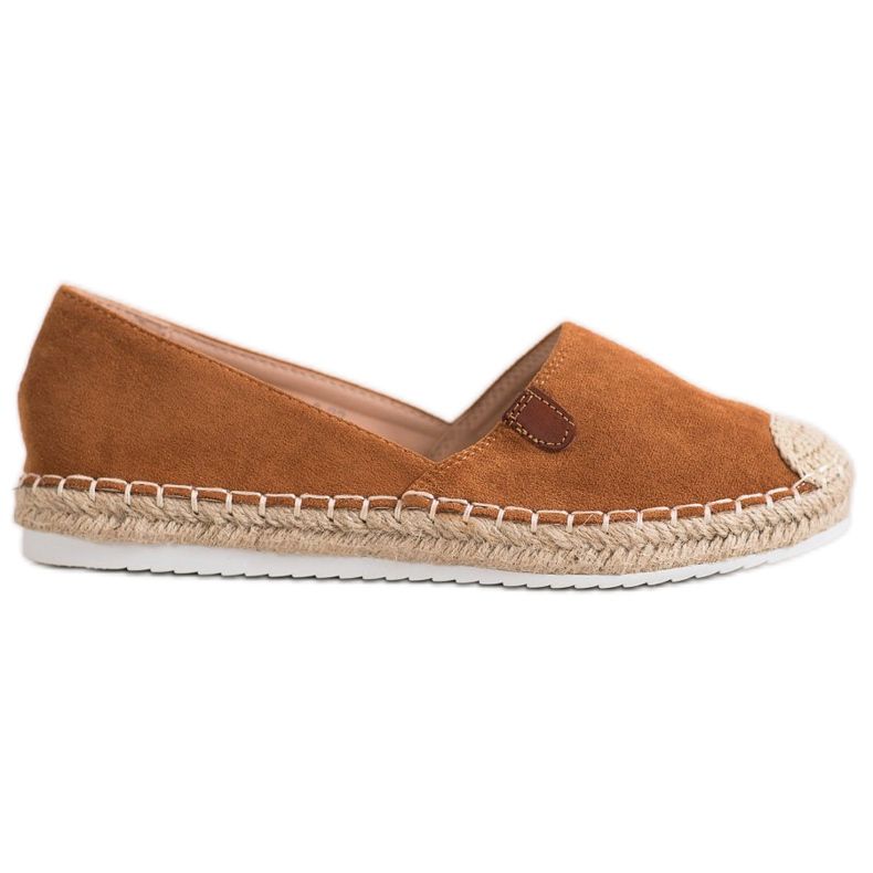 SHELOVET Espadrile clasice maro