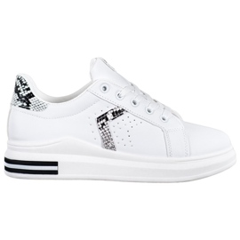 SHELOVET Pantofi sport din piele ecologică alb SHELOVET Pantofi sport din piele ecologică alb