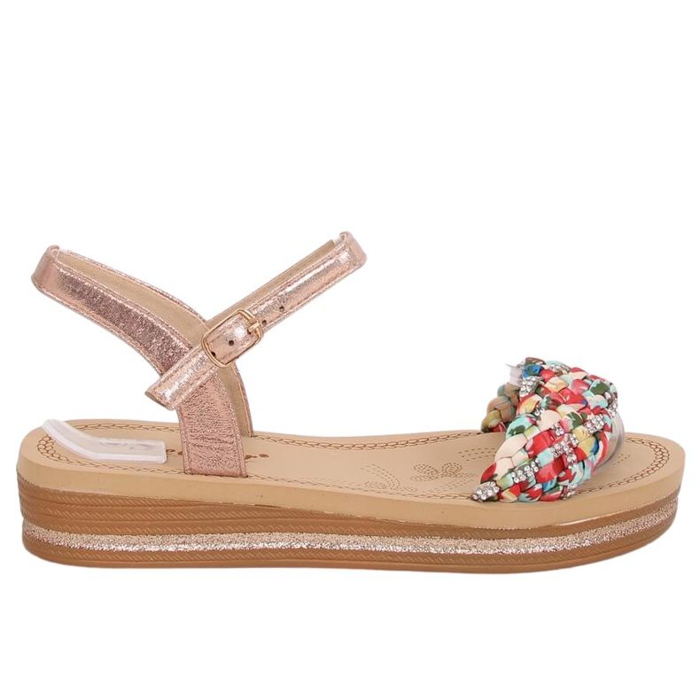 Sandale dama șampanie CK151P Șampanie roz