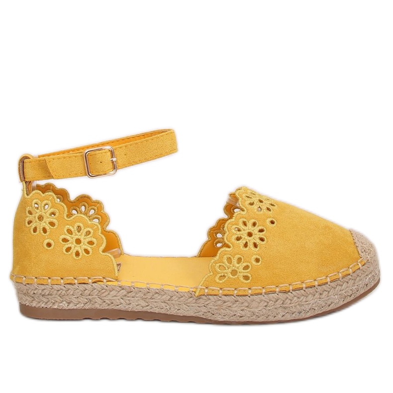 Espadrile ajurate miere JH119 Galben Espadrile ajurate miere JH119 Galben