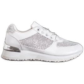 SHELOVET Încălțăminte sport albă elegantă SHELOVET Încălțăminte sport albă elegantă