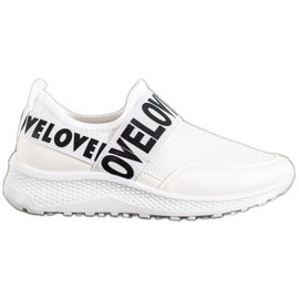 Weide White Slipony Love alb