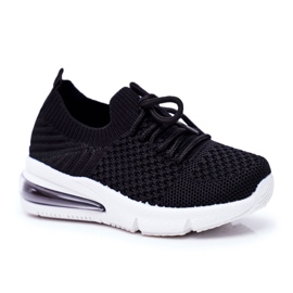 FRROCK Pantofi sport pentru copii negri Lena Laced negru FRROCK Pantofi sport pentru copii negri Lena Laced negru