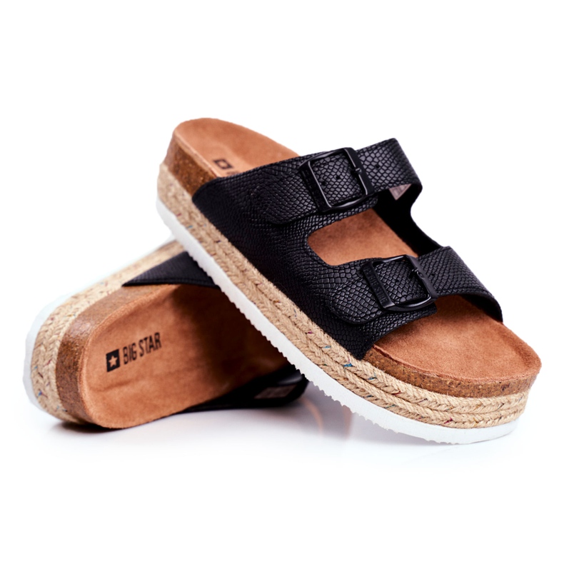 Papuci de damă Big Star Black FF274664 negru