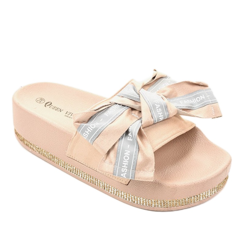 Papuci casual casual de moda 218-207 bej