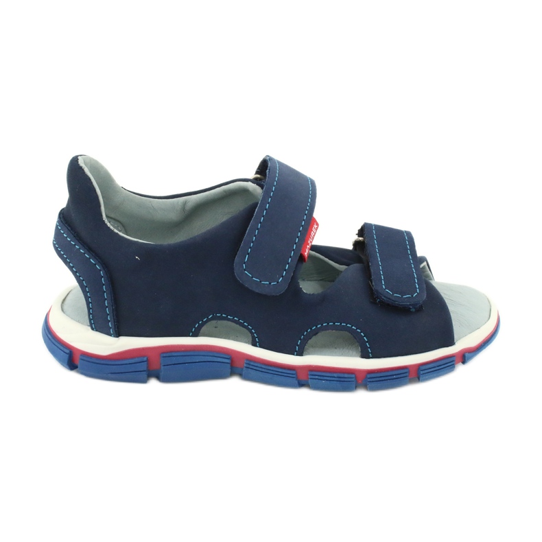 Sandale cu velcro Mazurek 314 bleumarin albastru marin