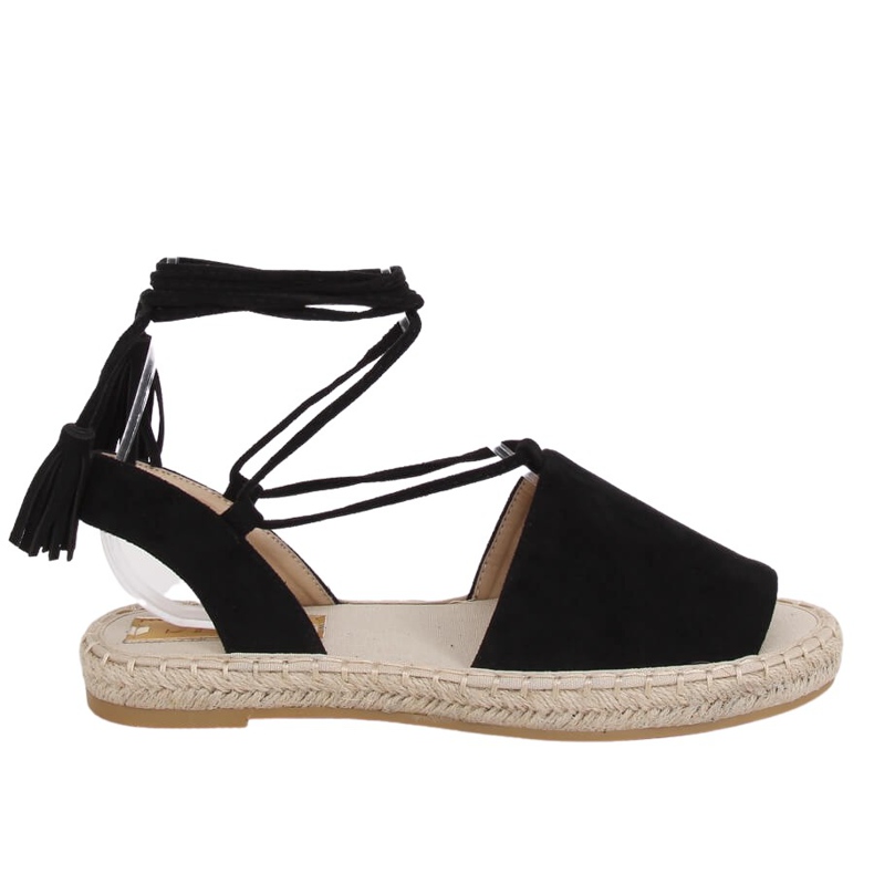 Espadrile negre pentru femei BB25 Negre negru