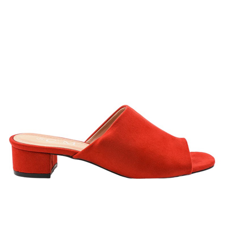 Sandale roșii cu toc înalt 77-91 roșu