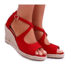 BUGO Sandale Femei Pe Espadrile Roșu Margus roşu