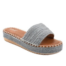 Papuci albastru espadrile 7970-PL gri