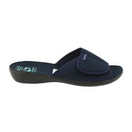 Adanex Papuci din velcro albastru marin