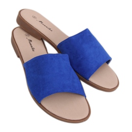 Papuci de damă cobalt WL1606 Royal Blue albastru