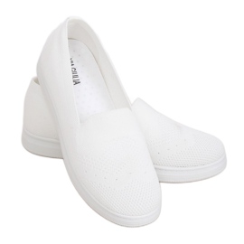 Adidași de damă albi ZK069 Bianco Adidași de damă albi ZK069 Bianco