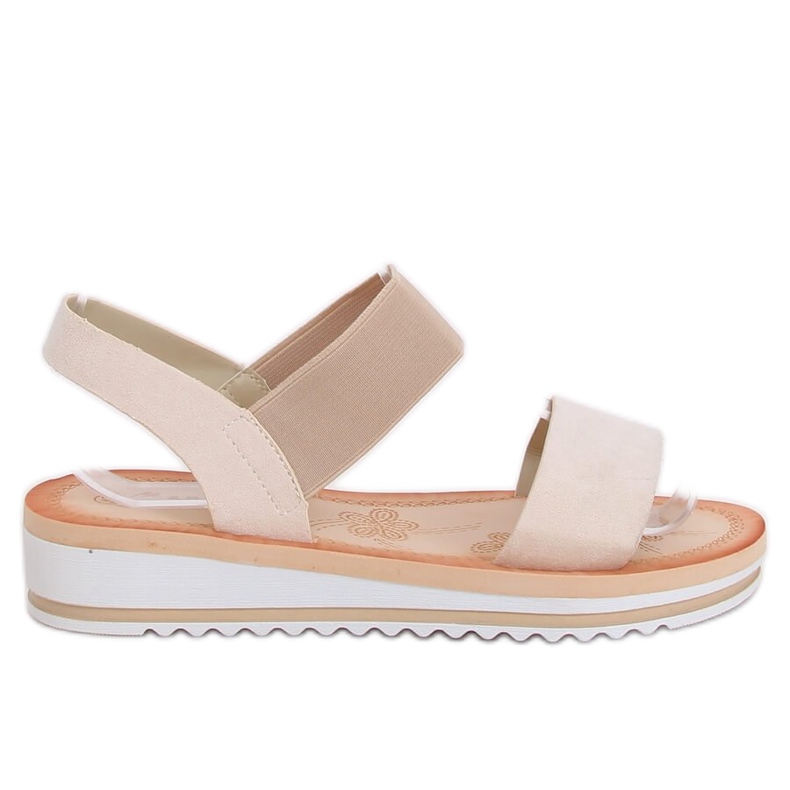 Sandale bej pentru femei E008 Beige