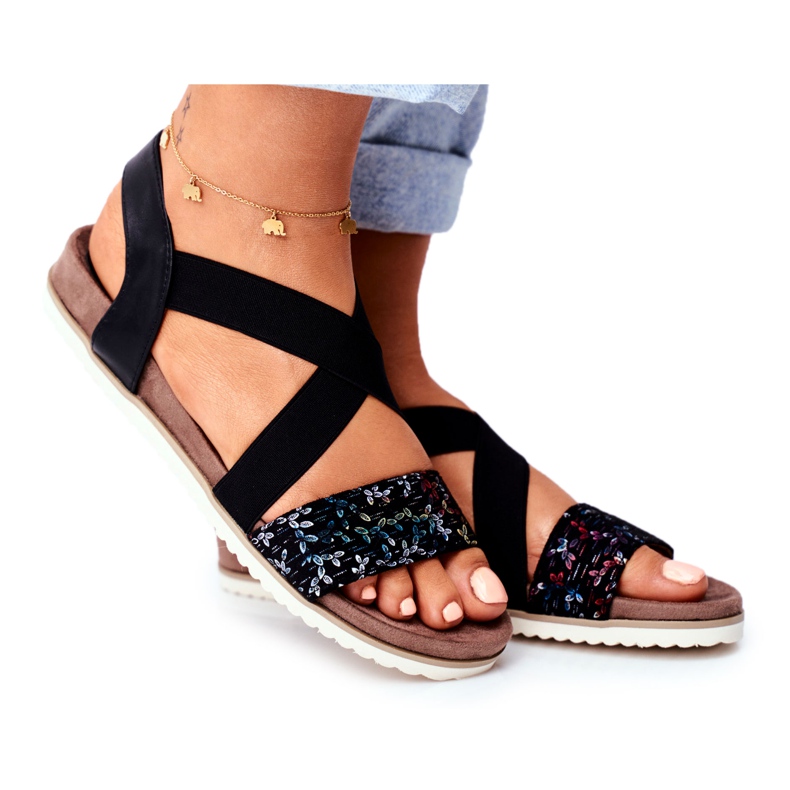 EVE Sandale de damă elegante Morrin negru