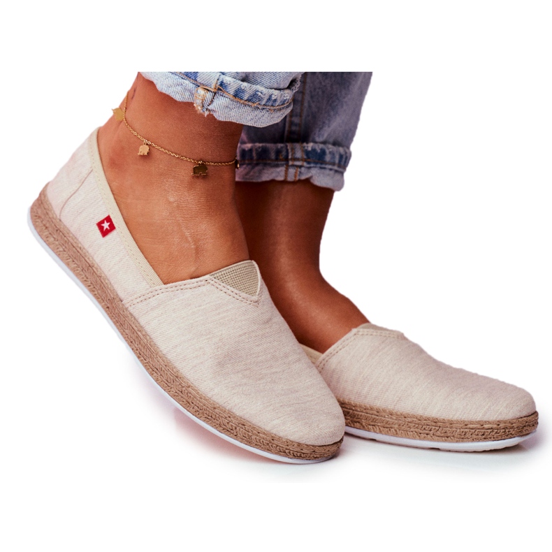 Espadrile pentru femei Big Star Slip-on Beige FF276026 bej