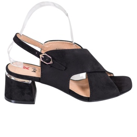 Kylie Sandale negre elegante negru Kylie Sandale negre elegante negru