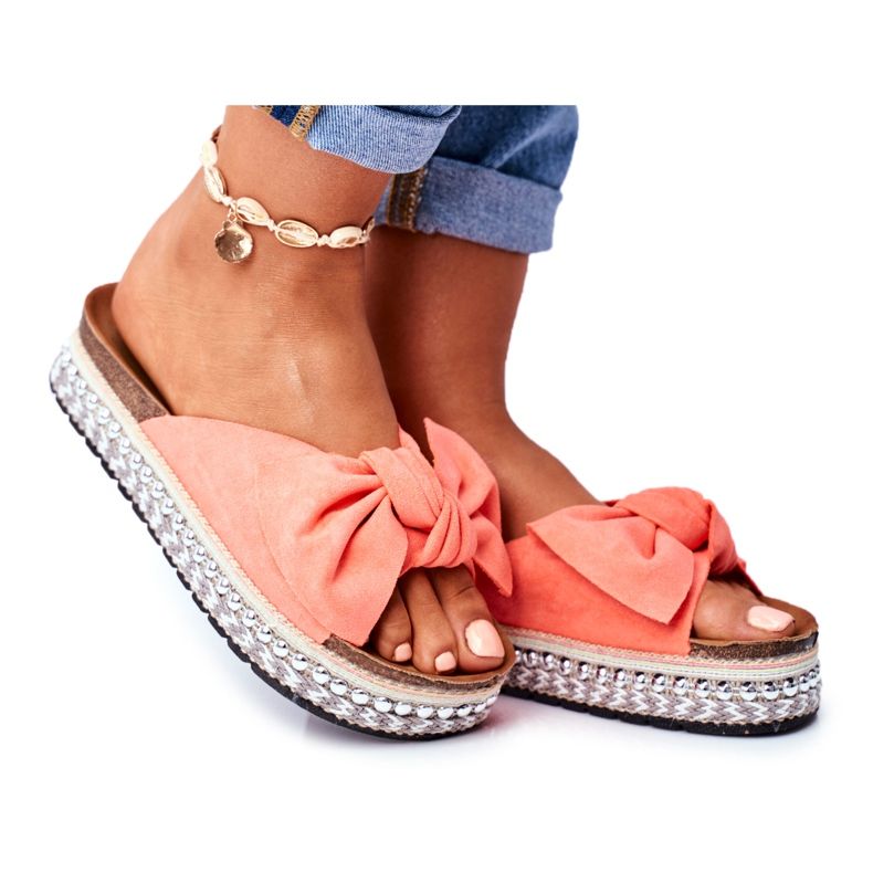 Papuci înalți pentru femei Coral Mortigo roz