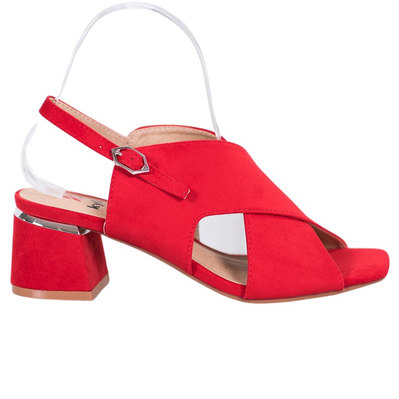 Kylie Sandale roșii elegante roșu