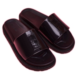 Papuci Big Star pentru femei pe platforma neagră FF274813 negru